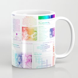Rainbow Birthday Newspaper  Coffee Mug