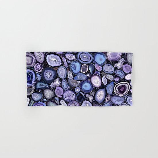 Agate crystals Hand & Bath Towel