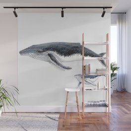 Humpback whale mother and humpback whale baby Wall Mural