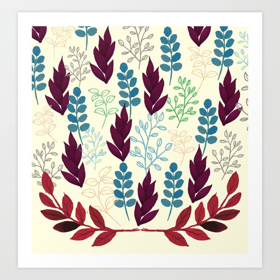Floral Pattern #5 Art Print