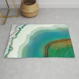 Turquoise Aggregate Rug
