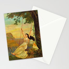 Mohini or the Temptress by Raja Ravi Varma Stationery Card