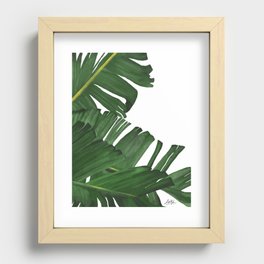 Banana Leaf Recessed Framed Print