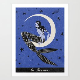 La Sirena Art Print
