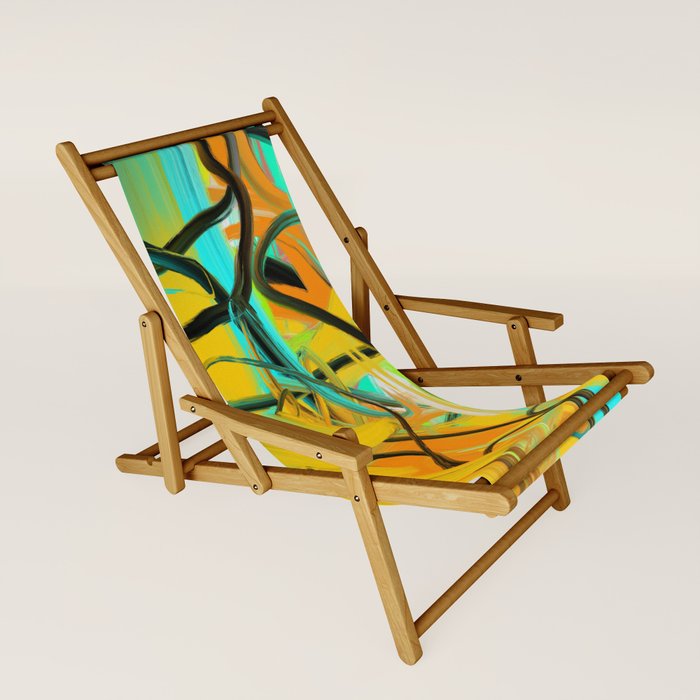 Abstract expressionist Art. Abstract Painting 11. Sling Chair by