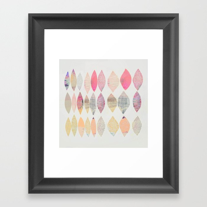 Leaf Pattern Framed Art Print