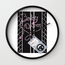Baby Driver  Alternative Movie Poster Wall Clock