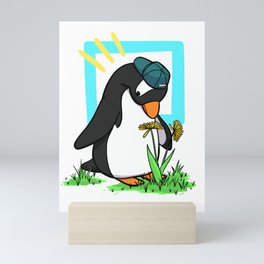 The Spring Penguin Mini Art Print
