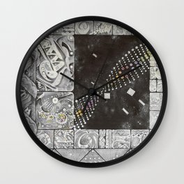 ADN y ARN (DNA&RNA) 2003 NeoCrotalic Mexican Art by Javier Lopez Pastrana Wall Clock | Mexican, Painting, Space, Technology, Pattern, Digital, Science, Mexicanart, Pop Art, Abstract 