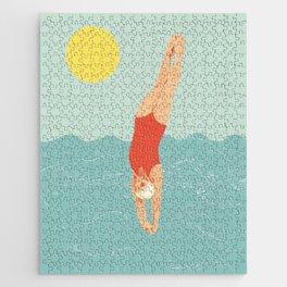 Swimmer Jigsaw Puzzle