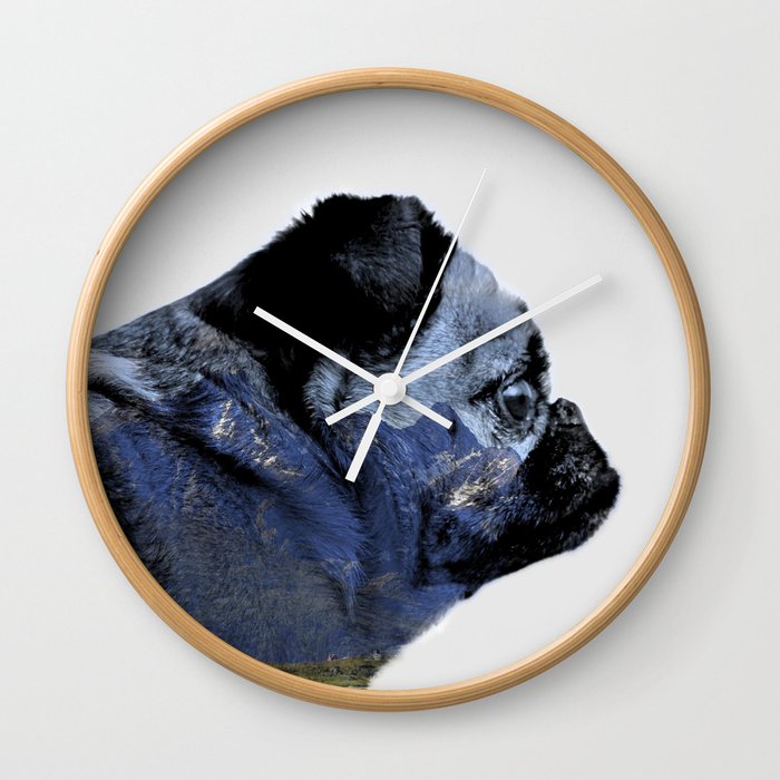Thinking of Mountains Wall Clock