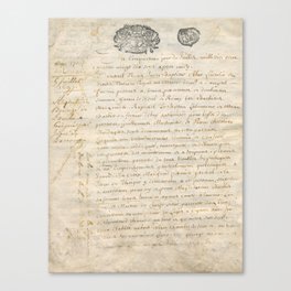 French Contract 1697 Canvas Print
