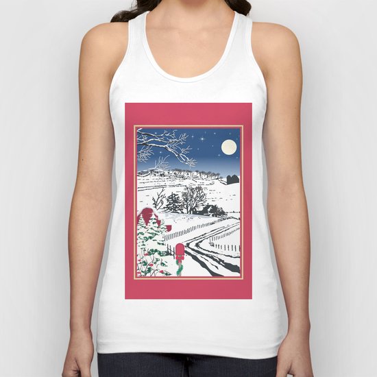 Silent Winter Night Silhouette Unisex Tank Top