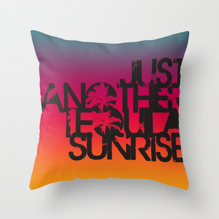 Tequila Sunrise Throw Pillow