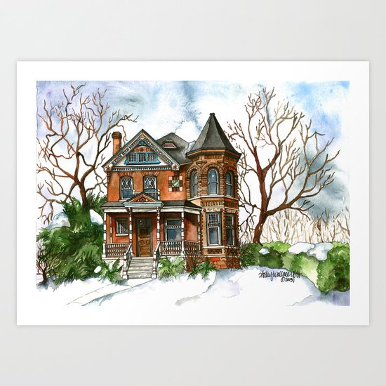 Victorian Winter Art Print