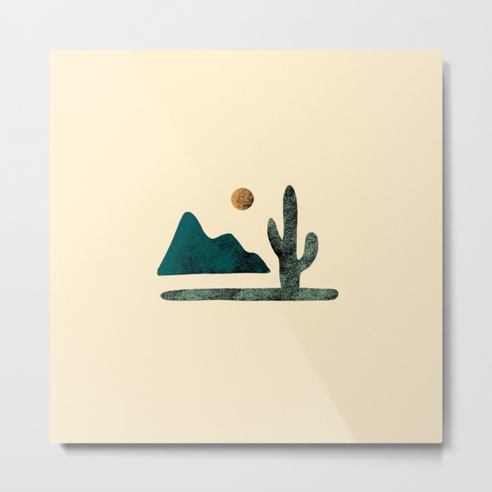 Desert Sun Metal Print