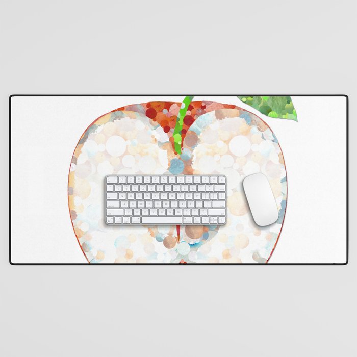 Juicy Red Delicious Apple Fruit by Sharon Cummings Desk Mat