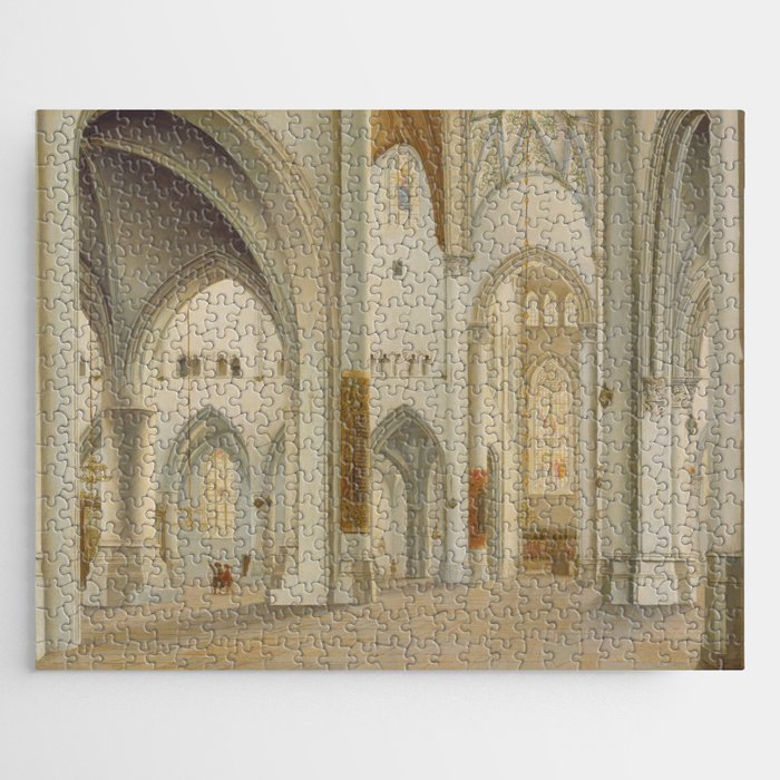 The Interior of Saint Bavo, Haarlem Jigsaw Puzzle