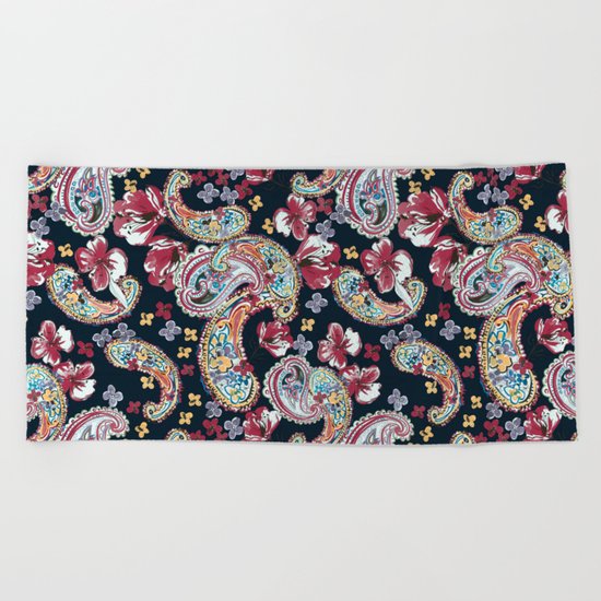 Paisley Pattern Beach Towel