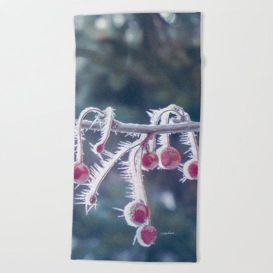 Berry Ice Freeze Beach Towel