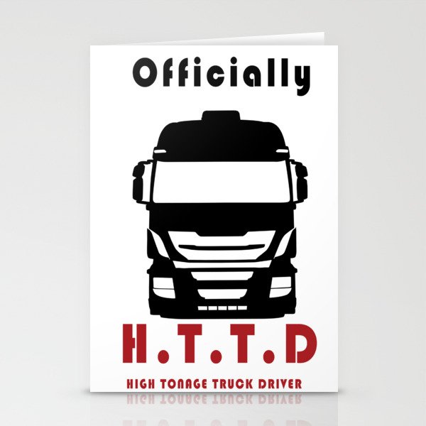 Truck Driver 1 Stationery Cards