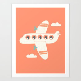Penguin Airlines Art Print