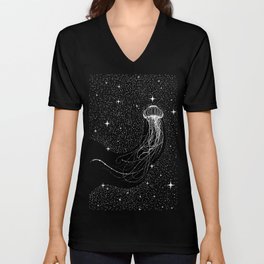 starry jellyfish V Neck T Shirt