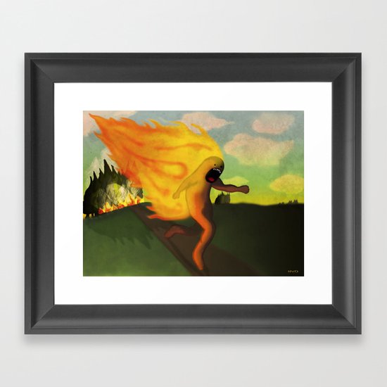 Corriendo Framed Art Print