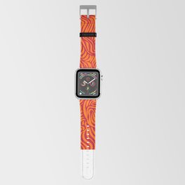 orange red flow Apple Watch Band