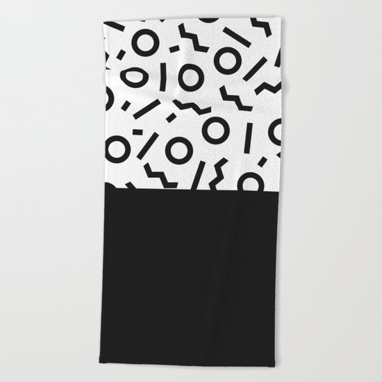 Memphis pattern 42 Beach Towel