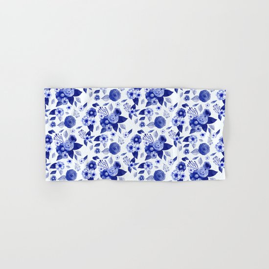 Flowers Print Hand & Bath Towel