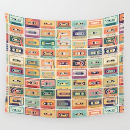 Retro 90s Mixtapes Wall Tapestry