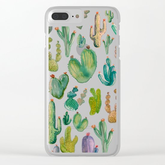 Cactus Collab. Clear iPhone Case