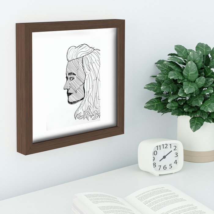 Harry Styles Recessed Framed Print by LittleB Society6