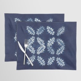 Shibori Print - Textile Art - Japanese Indigo Tie Dye Placemat