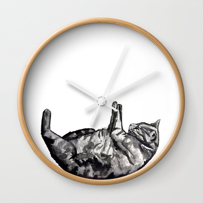Cat naps Wall Clock