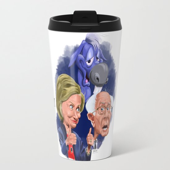 Bernie and Hillary 2016 Travel Mug