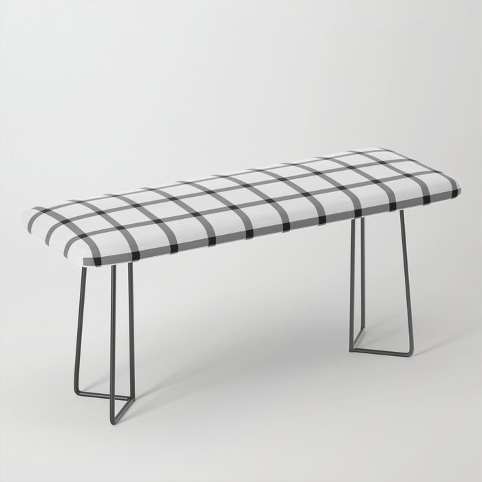 Classic Gingham Black and White - 04 Bench