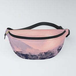 Kenai Mts Bathed in Serenity Rose - II Fanny Pack