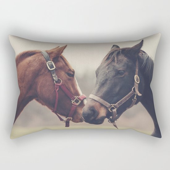 Horses Rectangular Pillow