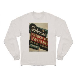 Johnnie's French Dip Pastrami Vintage/Retro Neon Sign Long Sleeve T Shirt