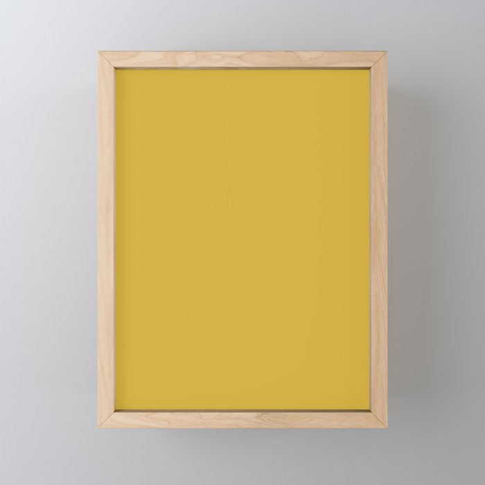 Fractowrap Solid Colors Gold Framed Mini Art Print