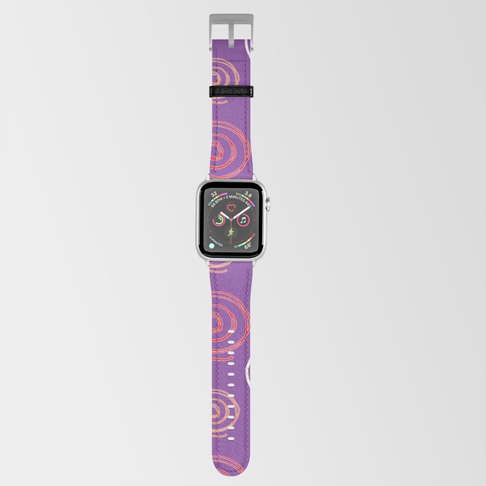 Twirly Swirly Purple Apple Watch Band