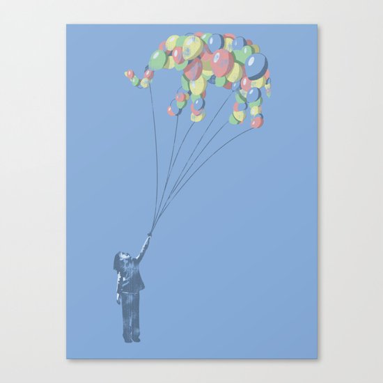 Elephants Can Fly Canvas Print