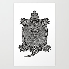 Grandmother Turtle Art Print