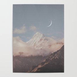 Moon is smiling  Poster