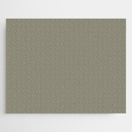 Mid-tone Neutral Tarnished Grey Green Solid Color PPG Meander PPG1029-5 - Single Shade - Simple Hue Jigsaw Puzzle