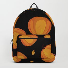 Fresh Pumpkins Pattern Background Backpack
