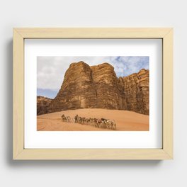 Camels Jordan Recessed Framed Print