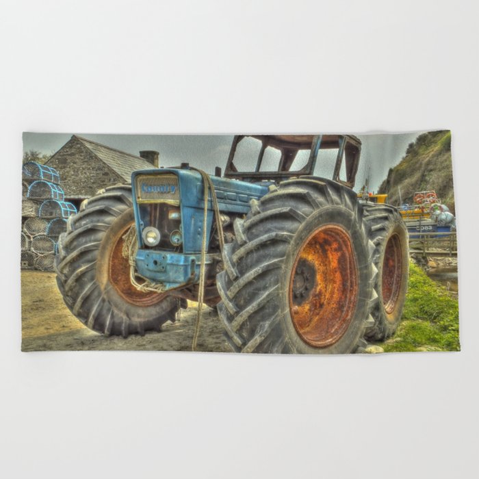 Porth Meudwy Tractor Beach Towel
